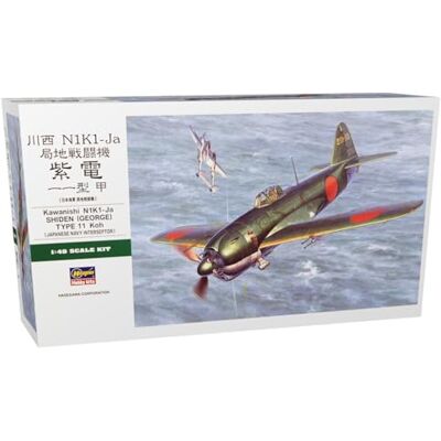 Hasegawa 619189-1/48 Kawanishi N1K1 Ja Shiden, Type 11 KOH Escala 1:48 Hasegawa 619189-1/48 Kawanishi N1K1 Ja Shiden, Type 11 KOH Escala 1:48