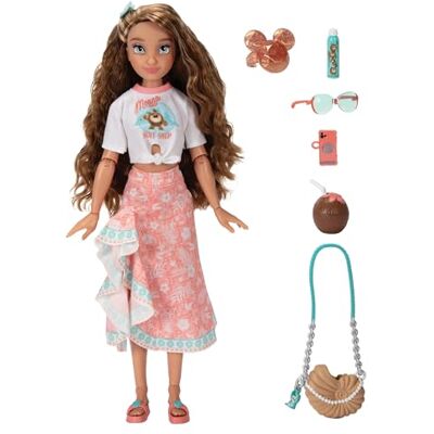 Disney Moana Fashion Doll 30cm / 11.5" Tall, Officially Licensed by Jakks Pacific,13 Points of Articulation, Complete with Mix-and-Match Accessories and Glittery Mickey Ring for You! Disney Moana Fashion Doll 30cm / 11.5" Tall, Officially Licensed by Jakks Pacific,13 Points of Articulation, Complete with Mix-and-Match Accessories and Glittery Mickey Ring for You!