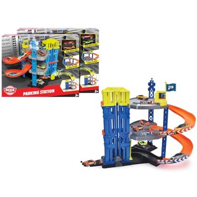 Dickie Toys – Parking Station Garaje de Juegos (43,5 x 31,5 x 36,5 cm), Aparcamiento para niños a Partir de 3 años, 3 Plantas, Elevador Manual, depósito y estación de Carga, Plataforma elevadora, 2 Dickie Toys – Parking Station Garaje de Juegos (43,5 x 31,5 x 36,5 cm), Aparcamiento para niños a Partir de 3 años, 3 Plantas, Elevador Manual, depósito y estación de Carga, Plataforma elevadora, 2