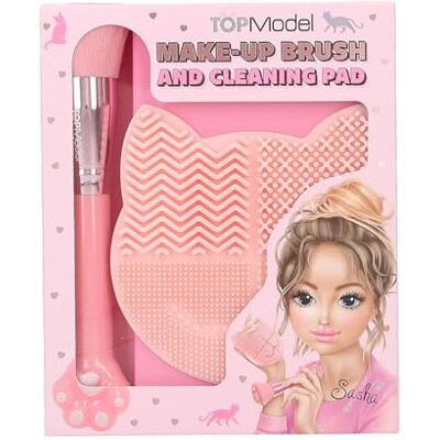 Depesche TOPModel Beauty and Me Set de Belleza en Rosa, con brocha de Maquillaje y Alfombrilla para Limpiar brochas en Forma de Gato Depesche TOPModel Beauty and Me Set de Belleza en Rosa, con brocha de Maquillaje y Alfombrilla para Limpiar brochas en Forma de Gato