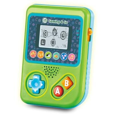 LeapFrog VTech Consola de Juegos Preescolar Gaming and Go, Juguete para niños +3 años, 6 Juegos educativos, Pantalla LCD, Versión ESP LeapFrog VTech Consola de Juegos Preescolar Gaming and Go, Juguete para niños +3 años, 6 Juegos educativos, Pantalla LCD, Versión ESP