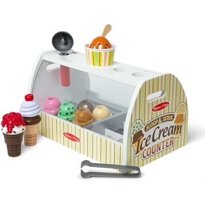 Melissa & Doug Puesto de Helados Madera 28 Piezas: Heladería con 8 Bolas de Helado, Conos y Más Juguetes Niños 3 Años, Regalo Niño 3 Años, Accesorios Cocinita Infantil Melissa & Doug Puesto de Helados Madera 28 Piezas: Heladería con 8 Bolas de Helado, Conos y Más Juguetes Niños 3 Años, Regalo Niño 3 Años, Accesorios Cocinita Infantil