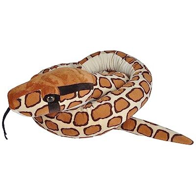 WILD REPUBLIC Jumbo Serpiente de peluche pitón de la India (Python molurus), 280 cm WILD REPUBLIC Jumbo Serpiente de peluche pitón de la India (Python molurus), 280 cm