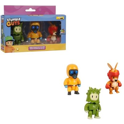 Bizak Pack de 3 Figuras Stumble Guys - Juguete Coleccionable Bizak Pack de 3 Figuras Stumble Guys - Juguete Coleccionable