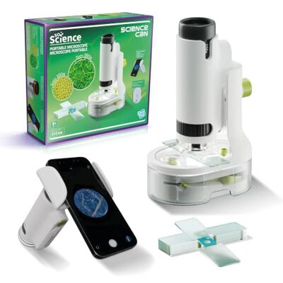 Canal Toys So Science – Microscopio portátil para niños a partir de 8 años – Zoom x250 – Soporte para smartphone – 12 cuchillas, accesorios y bolsa de transporte – Kit STEM educativo y científico – ES Canal Toys So Science – Microscopio portátil para niños a partir de 8 años – Zoom x250 – Soporte para smartphone – 12 cuchillas, accesorios y bolsa de transporte – Kit STEM educativo y científico – ES