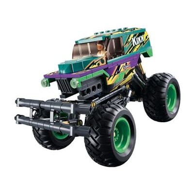Sluban - Vehículo Todoterreno, Bigfoot Speed Kixx, Verde/Morado, Color () Sluban - Vehículo Todoterreno, Bigfoot Speed Kixx, Verde/Morado, Color ()