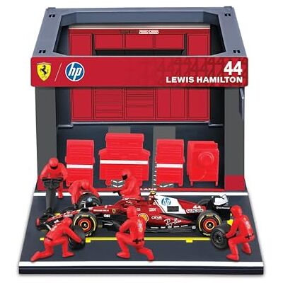 Bburago «PitPass F1 Ferrari SF-25#44 Hamilton '25 – Escala 1:43 – Juego de callejón de Boxeo Fórmula 1 Die-Cast Original de coleccionista Coche de Juguete a Partir de 3 años (18-36865H) Bburago «PitPass F1 Ferrari SF-25#44 Hamilton '25 – Escala 1:43 – Juego de callejón de Boxeo Fórmula 1 Die-Cast Original de coleccionista Coche de Juguete a Partir de 3 años (18-36865H)