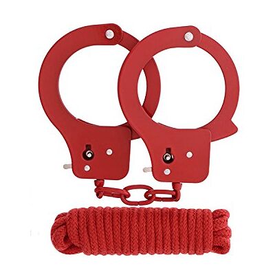 DREAM TOYS Fetish Fantasy Kit Esposas y Cuerda 3m Rojas DREAM TOYS Fetish Fantasy Kit Esposas y Cuerda 3m Rojas