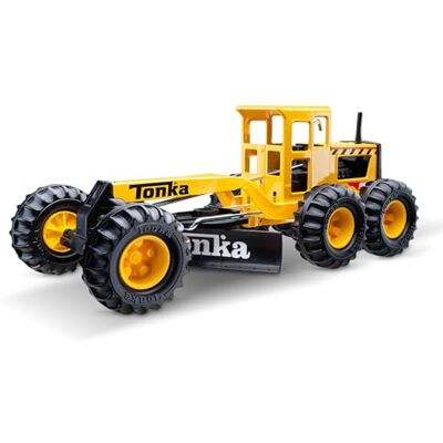Tonka Steel Classics Road Grader, Kids Construction Toys for Boys and Girls, Vehicle Toys for Creative Play, Toy Trucks for Children Aged 3 +, Yellow & Black Tonka Steel Classics Road Grader, Kids Construction Toys for Boys and Girls, Vehicle Toys for Creative Play, Toy Trucks for Children Aged 3 +, Yellow & Black