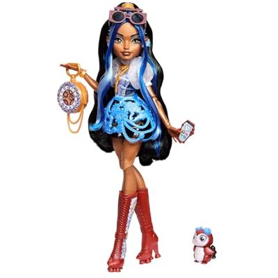 Monster Cable Muñeca Robecca Steam con Blusa Azul y Pantalones Cortos Negros, pingüino Mascota Capitán Penny y 7 Accesorios como Unas Gafas de aviadora y un Bolso, Monster Cable Muñeca Robecca Steam con Blusa Azul y Pantalones Cortos Negros, pingüino Mascota Capitán Penny y 7 Accesorios como Unas Gafas de aviadora y un Bolso,