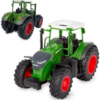 Jamara Fendt 1050 Vario 1:24S Tractor Fendt Vario Juguete, Tractor para niños, Modelo de vehículo agrícola, Regalo para niños, detallado, Libre circulación, Estable Jamara Fendt 1050 Vario 1:24S Tractor Fendt Vario Juguete, Tractor para niños, Modelo de vehículo agrícola, Regalo para niños, detallado, Libre circulación, Estable
