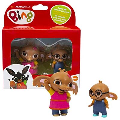 Giochi Preziosi Bing Set 2 Mini Personajes, Sula y Nicky de Colores Vivos y Buenas Dimensiones para Las Manos pequeñas, para niños a Partir de 18 Meses, Multicolor Giochi Preziosi Bing Set 2 Mini Personajes, Sula y Nicky de Colores Vivos y Buenas Dimensiones para Las Manos pequeñas, para niños a Partir de 18 Meses, Multicolor