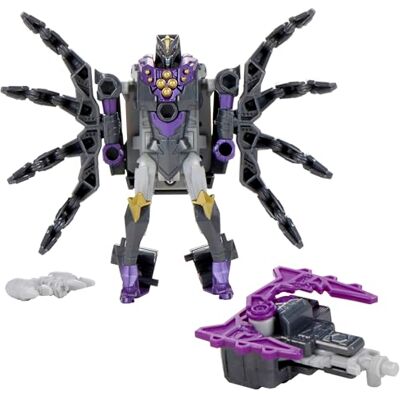 Transformers CYBERWORLD, Airachnid Armored Cyber Changers, Figura de 10 cm, Conversión rápida al Modo araña, Juguetes Robot para niños y niñas a Partir de 6 años Transformers CYBERWORLD, Airachnid Armored Cyber Changers, Figura de 10 cm, Conversión rápida al Modo araña, Juguetes Robot para niños y niñas a Partir de 6 años