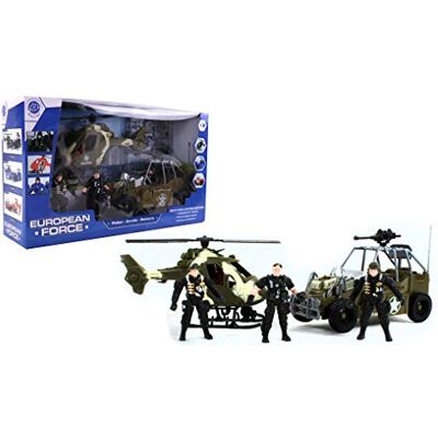 EUROPEAN FORCE Caja de Intervención del Ejército Vehículos de Intervención Rojo Plástico Militar Juguete para Niños Miniatura 43 cm x 25 cm A Partir de 3 años. EUROPEAN FORCE Caja de Intervención del Ejército Vehículos de Intervención Rojo Plástico Militar Juguete para Niños Miniatura 43 cm x 25 cm A Partir de 3 años.