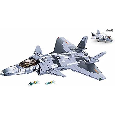 Sluban - Model Bricks-J-20 Mighty Dragon Fighter 926pcs, , Multicolor Sluban - Model Bricks-J-20 Mighty Dragon Fighter 926pcs, , Multicolor