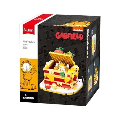 Sluban Garfield Lasagna, Juego de Construcción, 250 Piezas, Figura Incluida, 6-12 Años, Sluban Garfield Lasagna, Juego de Construcción, 250 Piezas, Figura Incluida, 6-12 Años,