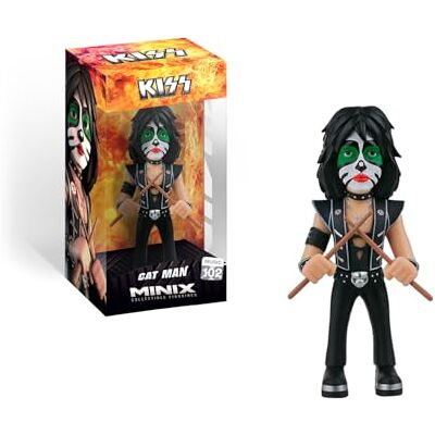 MINIX BANDAI Figura de colección 12cm Kiss Catman Coleccionables para Exhibición Idea de Regalo Juguetes para Niños Y Adultos Fans De Música (MN) MINIX BANDAI Figura de colección 12cm Kiss Catman Coleccionables para Exhibición Idea de Regalo Juguetes para Niños Y Adultos Fans De Música (MN)