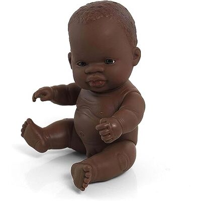 Miniland – Muñeco bebé Africano Niño de Vinilo Suave de 21cm con rasgos étnicos y sexuado para el Aprendizaje de la Diversidad con Suave y Agradable Perfume. Colección de Diferentes etnias y sexos. Miniland – Muñeco bebé Africano Niño de Vinilo Suave de 21cm con rasgos étnicos y sexuado para el Aprendizaje de la Diversidad con Suave y Agradable Perfume. Colección de Diferentes etnias y sexos.