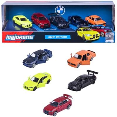 Majorette BMW Giftpack 5 Coches de Metal 7,5 cm, Set 5 Vehículos BMW con 2 Modelos Exclusivos, Die-Cast con Suspensión y Partes Móviles, Miniaturas Coleccionables +3 Años (8502105005) Majorette BMW Giftpack 5 Coches de Metal 7,5 cm, Set 5 Vehículos BMW con 2 Modelos Exclusivos, Die-Cast con Suspensión y Partes Móviles, Miniaturas Coleccionables +3 Años (8502105005)