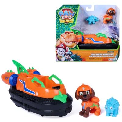 Paw Patrol : The Dino Movie, aerodeslizador Dino Rescue de Zuma con Gancho de Rescate Extensible, 2 Figuras de acción y un vehículo, Juguetes para niños y niñas, a Partir de 3 años Paw Patrol : The Dino Movie, aerodeslizador Dino Rescue de Zuma con Gancho de Rescate Extensible, 2 Figuras de acción y un vehículo, Juguetes para niños y niñas, a Partir de 3 años