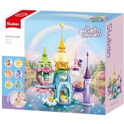 Sluban Girls Dream-Unicorn Rainbow Castle 901PCS Sluban Girls Dream-Unicorn Rainbow Castle 901PCS