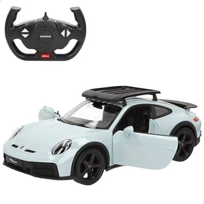 ColorBaby RASTAR Coche teledirigido Porsche 911 Dakar, A Escala 1:14, con Luces Delanteras, Puertas de Apertura Manual y portaequipajes, 6 Funciones, Licencia Oficial, A Partir de 6 años () ColorBaby RASTAR Coche teledirigido Porsche 911 Dakar, A Escala 1:14, con Luces Delanteras, Puertas de Apertura Manual y portaequipajes, 6 Funciones, Licencia Oficial, A Partir de 6 años ()