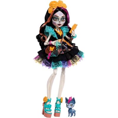 Monster Cable Skelita Calaveras Muñeca Monster Cable Skelita Calaveras Muñeca