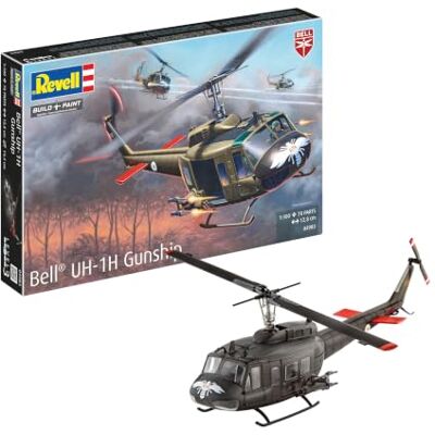 Revell GmbH 04983 1: 100 Escala Kit de plástico Modelo Bell UH-1H Gunship Revell GmbH 04983 1: 100 Escala Kit de plástico Modelo Bell UH-1H Gunship