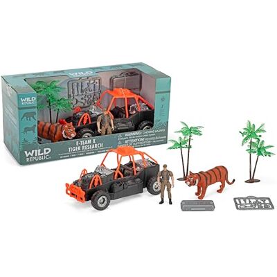 WILD REPUBLIC E-Team Rescate De Tigre, Juegos Educativos, Regalos para Niños, Figuritas de Animales, Animales de Plástico, Figuritas Variadas, Muñecos de Juguete para Niños WILD REPUBLIC E-Team Rescate De Tigre, Juegos Educativos, Regalos para Niños, Figuritas de Animales, Animales de Plástico, Figuritas Variadas, Muñecos de Juguete para Niños