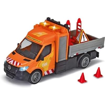 Majorette – Grand Series – Mercedes Sprinter Benne – 15 cm (Escala 1/43 ª) – Sonidos y Luces, a Partir de 3 años – Majorette – Grand Series – Mercedes Sprinter Benne – 15 cm (Escala 1/43 ª) – Sonidos y Luces, a Partir de 3 años –