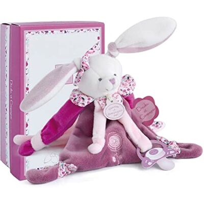 Doudou et Compagnie DC2701 - Sujetabiberón - Rosas Doudou et Compagnie DC2701 - Sujetabiberón - Rosas