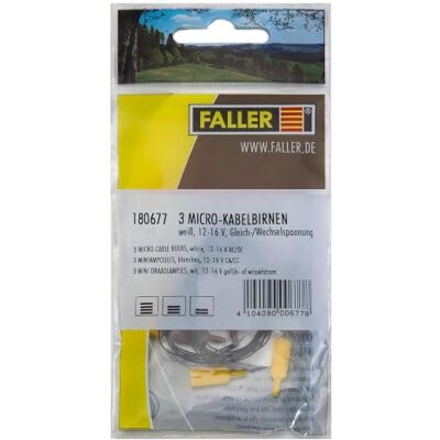 Faller Micro Cable Blanco Peras (3 STC. En Blister) Faller Micro Cable Blanco Peras (3 STC. En Blister)