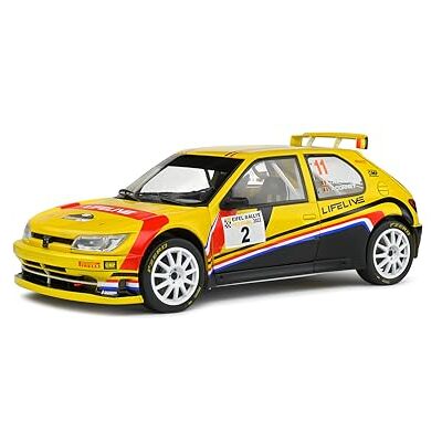 Solido 1:18 Peugeot 306 Maxi Yellow #2 T.NEUVILLE/A.Cornet Eifel Rally Fest Solido 1:18 Peugeot 306 Maxi Yellow #2 T.NEUVILLE/A.Cornet Eifel Rally Fest