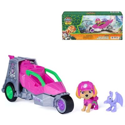 Paw Patrol : The Dino Movie, Dino Rescue Jet de Skye con alas Plegables y Gancho desplegable, Juguetes para niños y niñas, a Partir de 3 años Paw Patrol : The Dino Movie, Dino Rescue Jet de Skye con alas Plegables y Gancho desplegable, Juguetes para niños y niñas, a Partir de 3 años