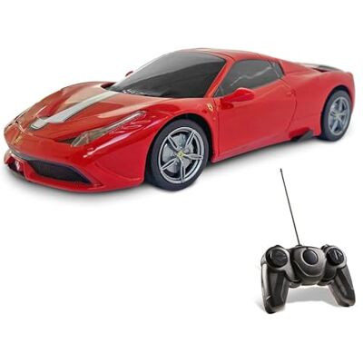 Mondo Motors, Ferrari 458 Special, Modelo a Escala 1:24, hasta 8 km/h de Velocidad, Coche de Juguete para Niños Mondo Motors, Ferrari 458 Special, Modelo a Escala 1:24, hasta 8 km/h de Velocidad, Coche de Juguete para Niños
