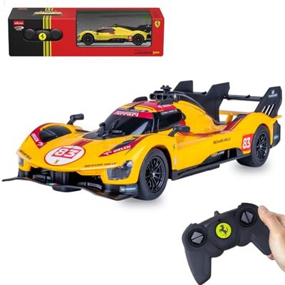 Jamara Ferrari 499P-N83 1:24 Amarillo 2,4 GHz RC Coche de Carreras teledirigido Coche Jamara Ferrari 499P-N83 1:24 Amarillo 2,4 GHz RC Coche de Carreras teledirigido Coche
