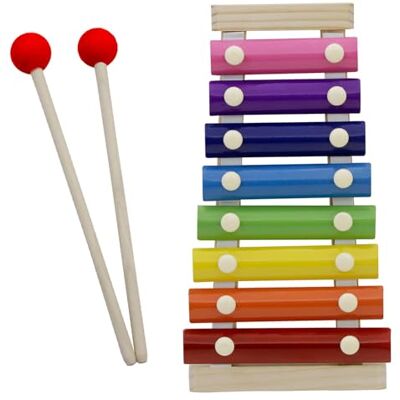 Piceioep Práctico xilófono de juguete de madera con 8 notas musicales precisas Juguete musical de aprendizaje temprano Ideal para la educación de la infancia Xilófono de espectro para niños Piceioep Práctico xilófono de juguete de madera con 8 notas musicales precisas Juguete musical de aprendizaje temprano Ideal para la educación de la infancia Xilófono de espectro para niños