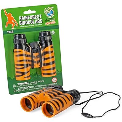 WILD REPUBLIC Binocular, prismáticos de Juguete con diseño Tigre, 12 cm () WILD REPUBLIC Binocular, prismáticos de Juguete con diseño Tigre, 12 cm ()