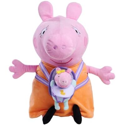 Simba Peluche Mamá Pig de 33 cm con Bebé Evie, Peppa Pig, Peluche Suave con bebé extraíble, Apto Desde 0 Meses () Simba Peluche Mamá Pig de 33 cm con Bebé Evie, Peppa Pig, Peluche Suave con bebé extraíble, Apto Desde 0 Meses ()