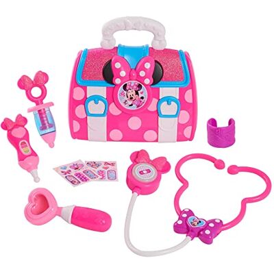 Giochi Preziosi Famosa Minnie Bow Care Doctor Bag Set, Set médico infantil, maletín con luz y sonido, y accesorios para jugar a los doctores como termómetro, jeringa y pegatinas de tiritas, desde 3 años, (000) Giochi Preziosi Famosa Minnie Bow Care Doctor Bag Set, Set médico infantil, maletín con luz y sonido, y accesorios para jugar a los doctores como termómetro, jeringa y pegatinas de tiritas, desde 3 años, (000)