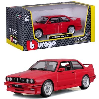 Bburago BMW Serie 3 (1988) Escala 1:24, Réplica Diecast con Apertura de Puertas, Surtido Aleatorio, Licencia Oficial BMW Bburago BMW Serie 3 (1988) Escala 1:24, Réplica Diecast con Apertura de Puertas, Surtido Aleatorio, Licencia Oficial BMW