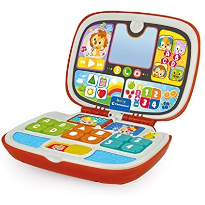 Clementoni Baby Laptop Amigos Animales, Juego Interactivo 9 Meses, Centro de Actividades y Ordenador Educativo para Niños (Versión en Italiano) Clementoni Baby Laptop Amigos Animales, Juego Interactivo 9 Meses, Centro de Actividades y Ordenador Educativo para Niños (Versión en Italiano)