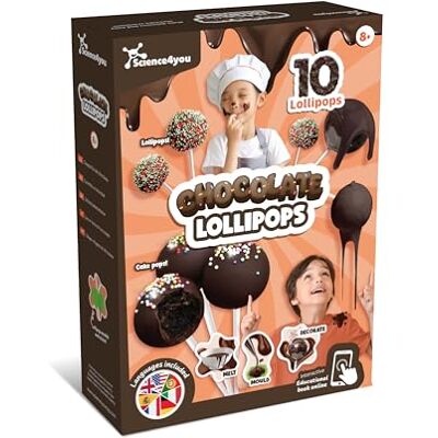 Science4you Chocolate Chupachús para Niños – Juego de Chocolatería para Hacer Tus Propias Chupachús y Cakepops, Kit para Hacer Cake Pops, Caja de Regalo Dulce para Niños y Niñas de 8 9 10 11+ Años Science4you Chocolate Chupachús para Niños – Juego de Chocolatería para Hacer Tus Propias Chupachús y Cakepops, Kit para Hacer Cake Pops, Caja de Regalo Dulce para Niños y Niñas de 8 9 10 11+ Años