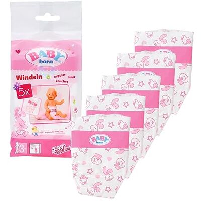 Baby born Pañales, pack 5 Baby born Pañales, pack 5