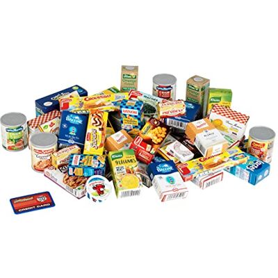 Theo Klein Juego de Accesorios Online para Centro Comercial con Productos franceses, con Cajas y Botes para Tienda, Juguete para niños Desde 3 años Theo Klein Juego de Accesorios Online para Centro Comercial con Productos franceses, con Cajas y Botes para Tienda, Juguete para niños Desde 3 años