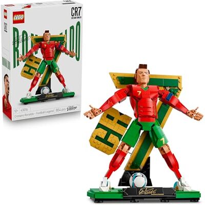 Lego Editions Cristiano Ronaldo: Leyenda del Fútbol de Juguete Maqueta 3D del Futbolista con 2 Poses Decoración de la Habitación Regalo de Fútbol para Niños y Niñas de 12+ Años Lego Editions Cristiano Ronaldo: Leyenda del Fútbol de Juguete Maqueta 3D del Futbolista con 2 Poses Decoración de la Habitación Regalo de Fútbol para Niños y Niñas de 12+ Años