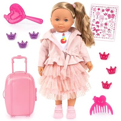 Bayer Design Charlene Muñeca interactiva con Pelo parlante, muñeco Funcional, Cuerpo Suave, Ojos para Dormir, Accesorios, 46 cm Bayer Design Charlene Muñeca interactiva con Pelo parlante, muñeco Funcional, Cuerpo Suave, Ojos para Dormir, Accesorios, 46 cm
