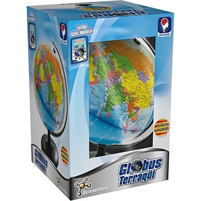 Science4you Globo Terráqueo y Atlas Mundial, Libro Educativo, Globo Girable para Niños 6 7 8 9 10 Años Science4you Globo Terráqueo y Atlas Mundial, Libro Educativo, Globo Girable para Niños 6 7 8 9 10 Años
