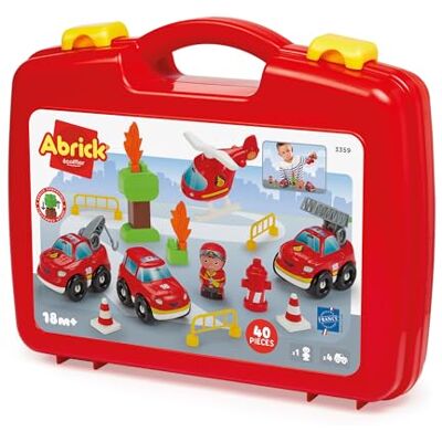 Ecoiffier – Maletín Infantil para vehículos Bombero – Camiones helicópteros y Accesorios incluidos – Juego de imitación – 18 Meses – Juguete para niños – – Garantía de Francia Origen Ecoiffier – Maletín Infantil para vehículos Bombero – Camiones helicópteros y Accesorios incluidos – Juego de imitación – 18 Meses – Juguete para niños – – Garantía de Francia Origen