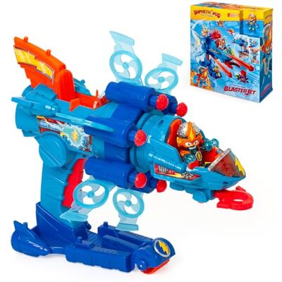 SUPERTHINGS RIVALS OF KABOOM SUPERTHINGS KAZOOM Power – Vehículo Multi-acción de la Serie de TV ''Kazoom Power'', Contiene 1 Blaster Jet, 1 Kid Kazoom Exclusivo y 6 Proyectiles SUPERTHINGS RIVALS OF KABOOM SUPERTHINGS KAZOOM Power – Vehículo Multi-acción de la Serie de TV ''Kazoom Power'', Contiene 1 Blaster Jet, 1 Kid Kazoom Exclusivo y 6 Proyectiles